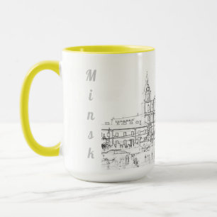 Weißrussland Б л а е с р у Minsk  Jenseits Archite Tasse