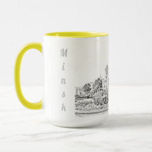 Weißrussland Б л а е с р у Minsk  Jenseits Archite Tasse