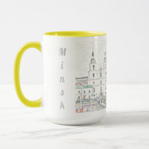 Weißrussland Б л а е с р у Minsk  Jenseits Archite Tasse