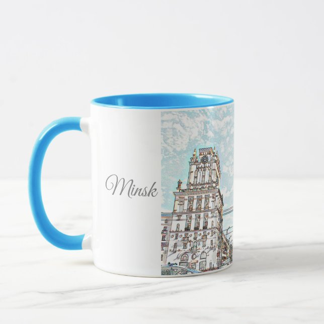Weißrussland Б л а е с р у Minsk  Jenseits Archite Tasse (Links)