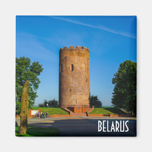 Weißrussland Б л а е с р у Tower von Kamyenets Bel Magnet