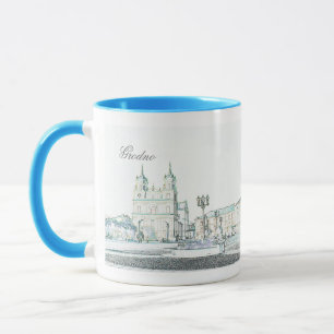 Weißrussland Б л а е с р Grodno Hrodna Sketch Tass Tasse