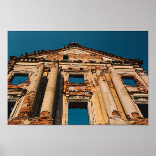 Weißrussland Б л а е с р Ruzhany Palace Ruins Arch Poster