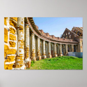 Weißrussland Б л а е с р Ruzhany Palace Ruins Arch Poster
