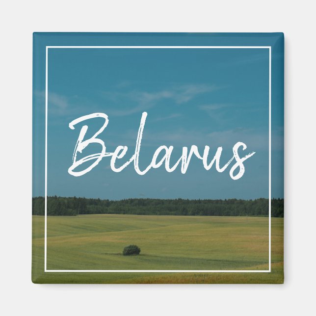 Weißrussland Б л а е с Landschaftsmagnet Magnet (Vorne)