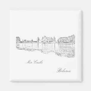 Weißrussland Б л а у с е р Mir Castle Architecture Magnet