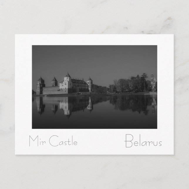 Weißrussland Б л а у с е р Mir Castle Architecture Postkarte (Vorderseite)