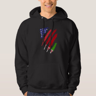 Weißrussland American Ground Flag USA Patriot Heri Hoodie