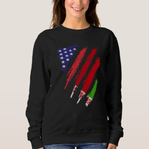Weißrussland American Ground Flag USA Patriot Heri Sweatshirt