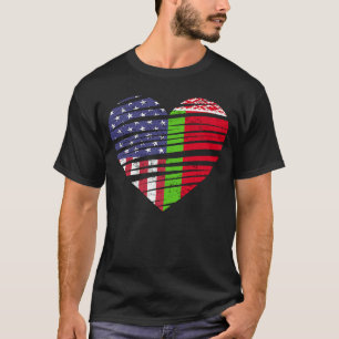 Weißrussland American Grown Heart USA Patriot Heri T-Shirt
