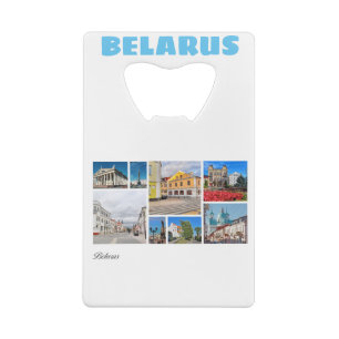 Weißrussland Architecture Collage Cities Flaschenö Geldbeutel Flaschenöffner