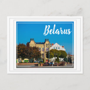 Weißrussland Architektur der Stadt Grodno Postkart Feiertagspostkarte