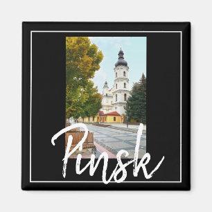 Weißrussland Architektur Pinsk Stadtansicht Magnet