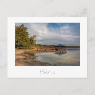 Weißrussland Belarus Lake Svityaz Sviciaz Postkart Postkarte