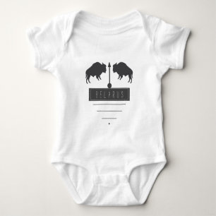 Weißrussland Belarussischer Bison Зубр Беларусь St Baby Strampler