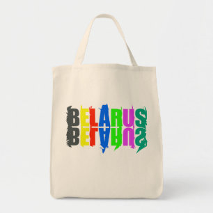 Weißrussland Bunte Glückliche Buchstaben Tragetasche