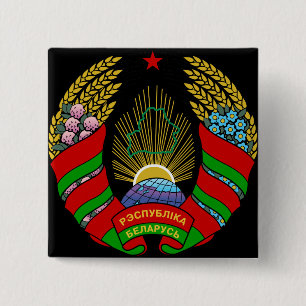 Weißrussland-Emblem Button