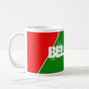 Weißrussland - Farben für die Flagge Kaffeetasse