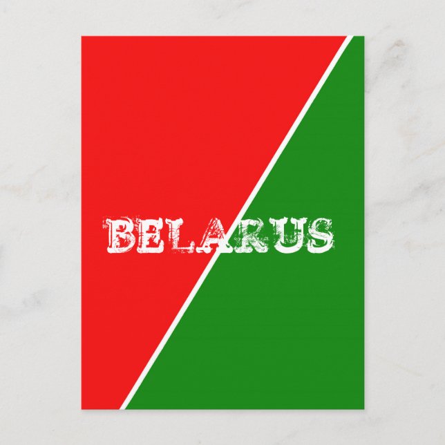 Weißrussland - Farben für die Flagge Postkarte (Vorderseite)