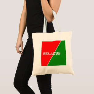 Weißrussland - Farben für die Flagge Tragetasche