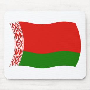 Weißrussland Flag Mousepad