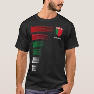 Weißrussland-Flagge-Emblem Patriotisch Weißrussisc T-Shirt