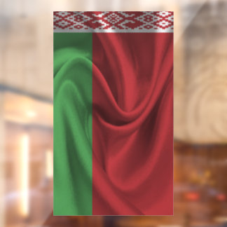 Weißrussland-Flagge Fensteraufkleber