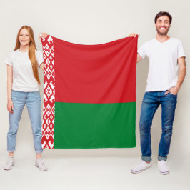 Weißrussland-Flagge Fleecedecke