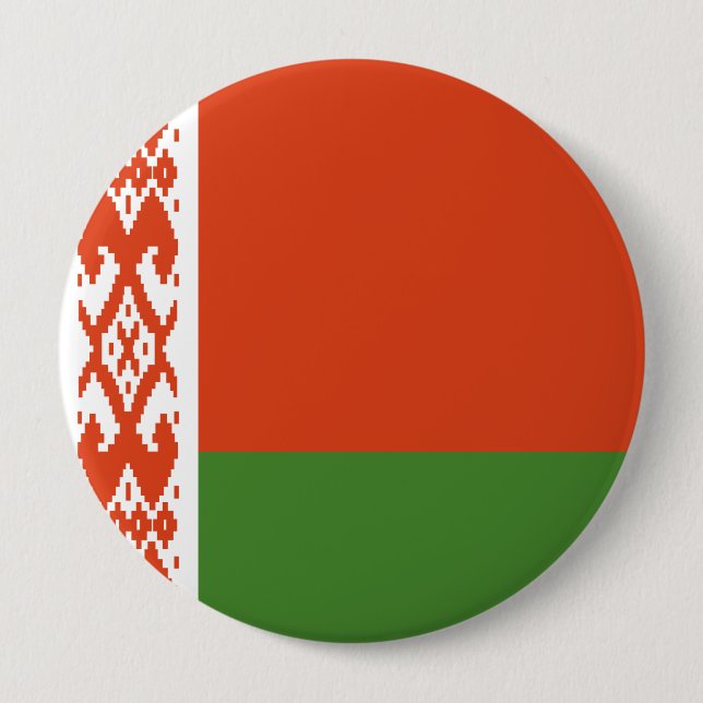 Weißrussland-Flagge Gesamtabdeckung  Button (Vorderseite)