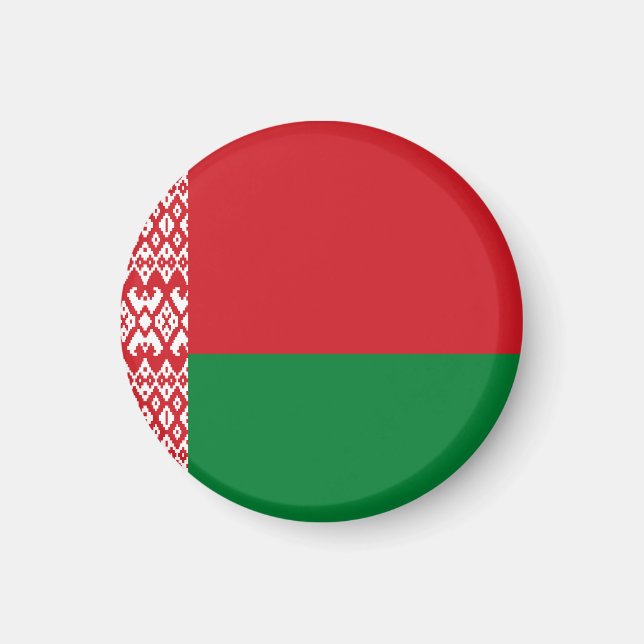 Weißrussland-Flagge Magnet (Vorne)