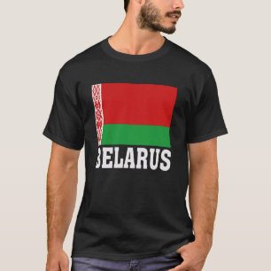 Weißrussland-Flagge Patriotisches Nationales Wurze T-Shirt