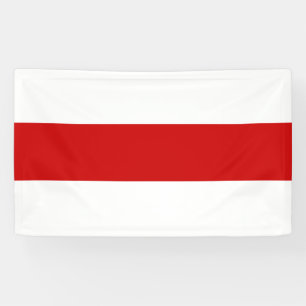 Weißrussland-Flagge (rot und weiß) Banner