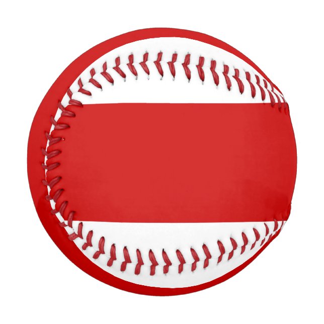 Weißrussland-Flagge (rot und weiß) Baseball (Vorderseite Links)