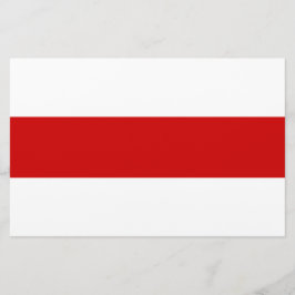 Weißrussland-Flagge (rot und weiß) Briefpapier
