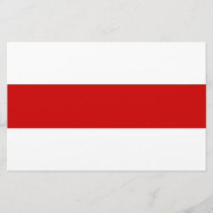Weißrussland-Flagge (rot und weiß) Briefpapier