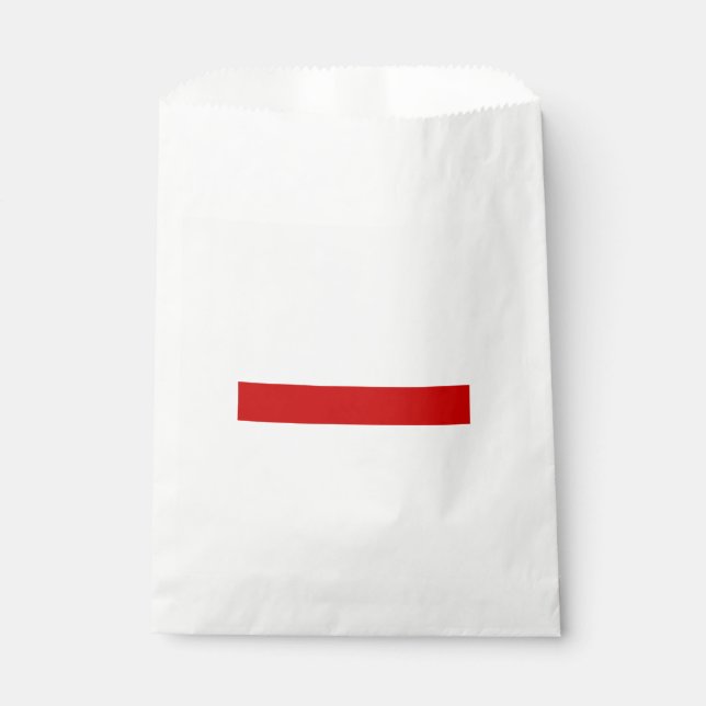 Weißrussland-Flagge (rot und weiß) Geschenktütchen (Vorderseite)