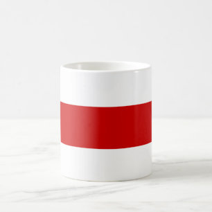 Weißrussland-Flagge (rot und weiß) Kaffeetasse