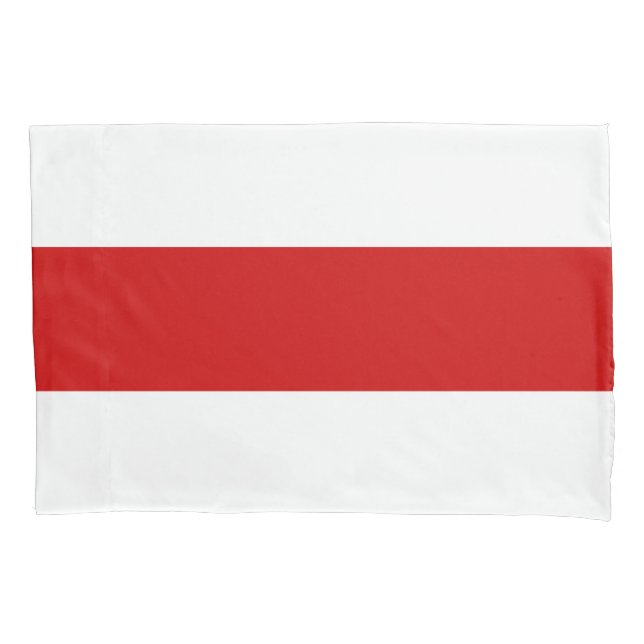 Weißrussland-Flagge (rot und weiß) Kissenbezug (Vorderseite)