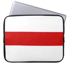 Weißrussland-Flagge (rot und weiß) Laptopschutzhülle