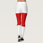 Weißrussland-Flagge (rot und weiß) Leggings<br><div class="desc">Dieses Design weist eine historische Flagge von Belarus auf, die ursprünglich von der belarussischen Demokratischen Republik 1918 verwendet wurde, bevor Belarus zur Sowjetrepublik wurde und wieder, nachdem es 1991 bis zum Referendum von 1995 seine Unabhängigkeit erlangte. Die Oppositionsgruppen in Belarus haben diese Fahne weiterhin als Zeichen ihrer Unterstützung für die...</div>