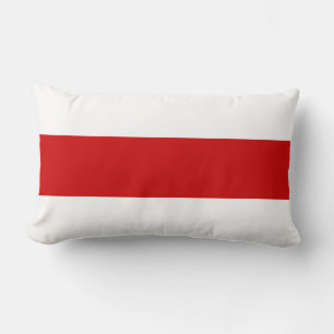 Weißrussland-Flagge (rot und weiß) Lendenkissen