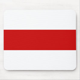 Weißrussland-Flagge (rot und weiß) Mousepad