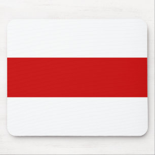 Weißrussland-Flagge (rot und weiß) Mousepad