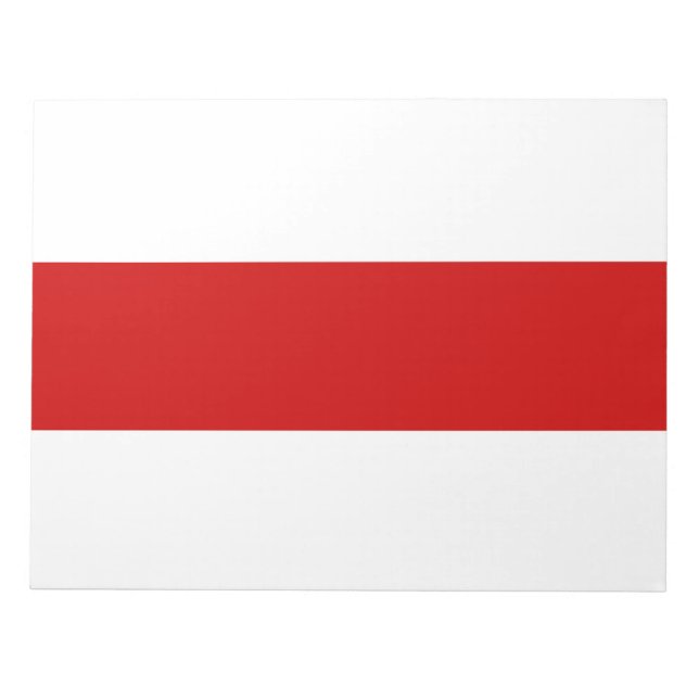 Weißrussland-Flagge (rot und weiß) Notizblock (Vorderseite)