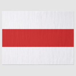 Weißrussland-Flagge (rot und weiß) Seidenpapier