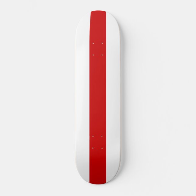 Weißrussland-Flagge (rot und weiß) Skateboard (Vorderseite)