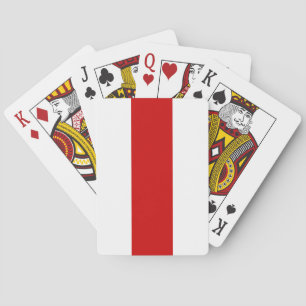 Weißrussland-Flagge (rot und weiß) Spielkarten