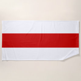 Weißrussland-Flagge (rot und weiß) Strandtuch