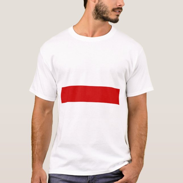 Weißrussland-Flagge (rot und weiß) T-Shirt (Vorderseite)