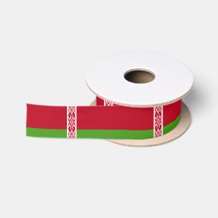 Weißrussland-Flagge Satinband